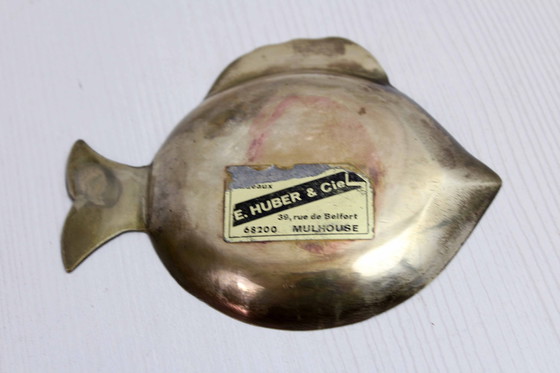 Image 1 of Vide Poche Vintage En Laiton Forme Poisson