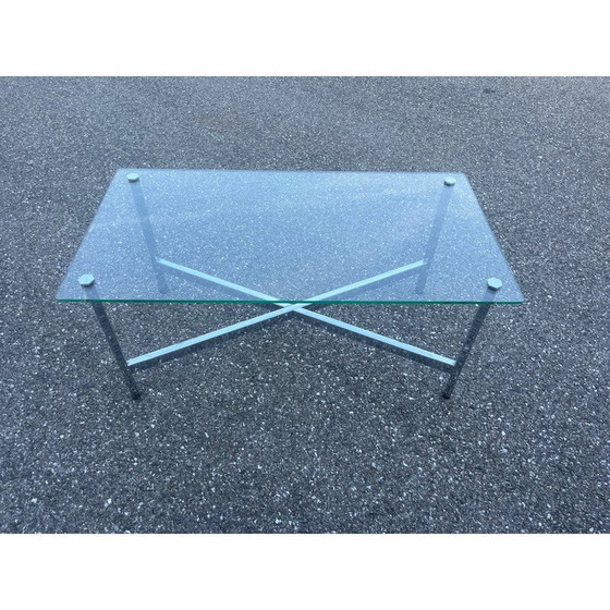 Image 1 of Table basse vintage en métal chromé, 1970