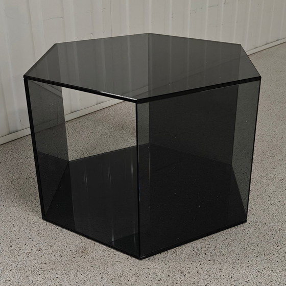 Image 1 of Table d'appoint hexagonale - Basse - Noir Transparent - Fest Amsterdam