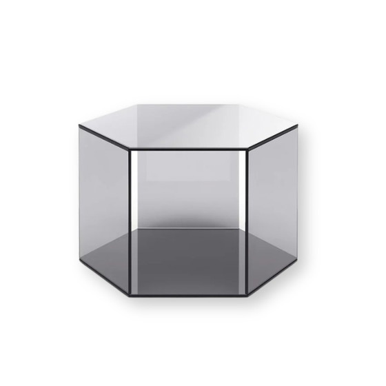 Image 1 of Table d'appoint hexagonale - Basse - Noir Transparent - Fest Amsterdam