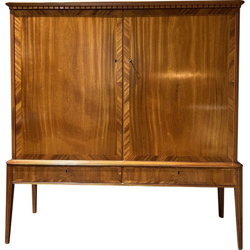 Armoire vintage en acajou, Suède 1970