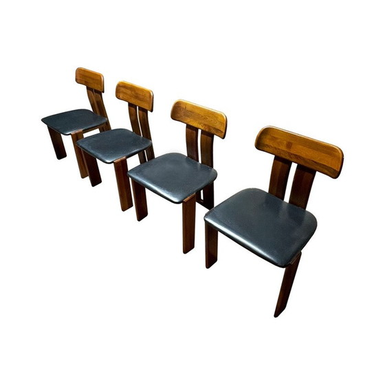 Image 1 of Ensemble de 4 chaises de salle à manger vintage Sapporo par Mario Marenco pour Mobilgirgi, 1970