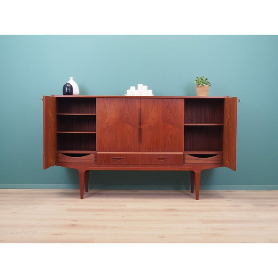 Image 1 of Buffet haut vintage en teck, Danemark années 1960