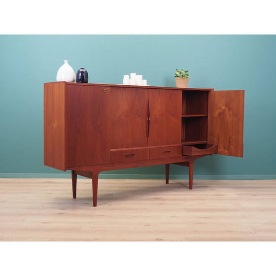 Image 1 of Buffet haut vintage en teck, Danemark années 1960