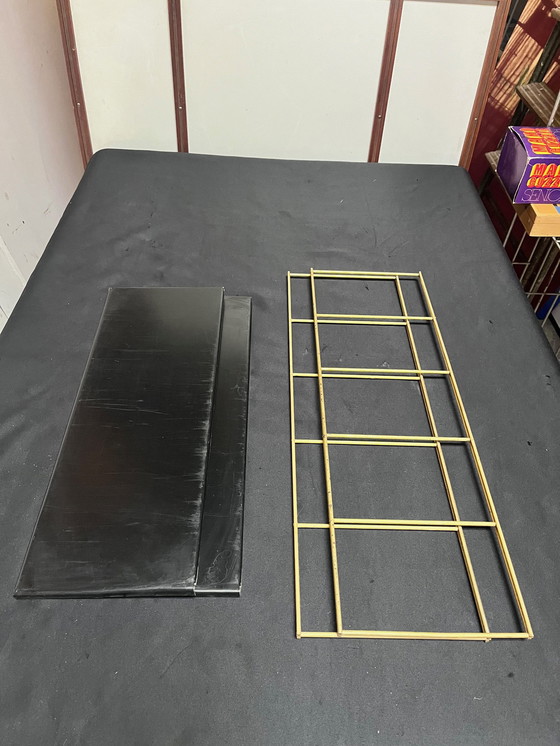 Image 1 of Étagère String En Laiton Et Métal, Années 1960.