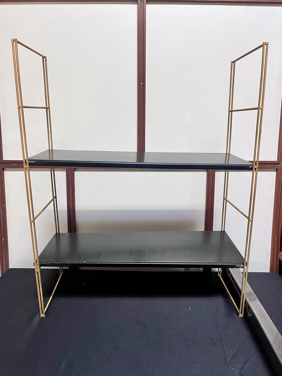 Image 1 of Étagère String En Laiton Et Métal, Années 1960.