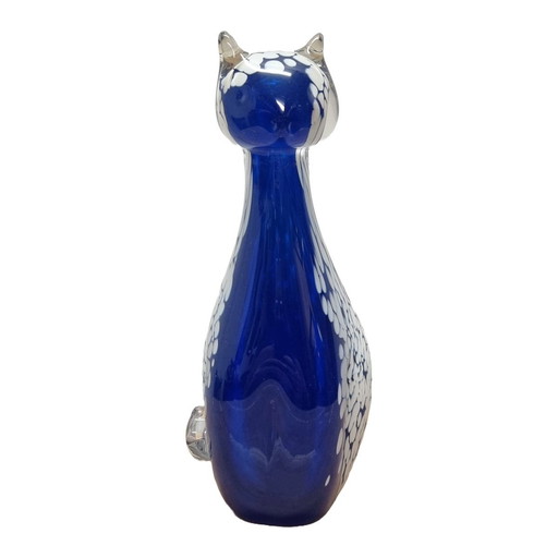 Chat en verre soufflé Pfeiffer Crystal