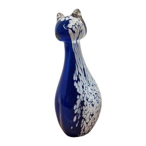 Chat en verre soufflé Pfeiffer Crystal