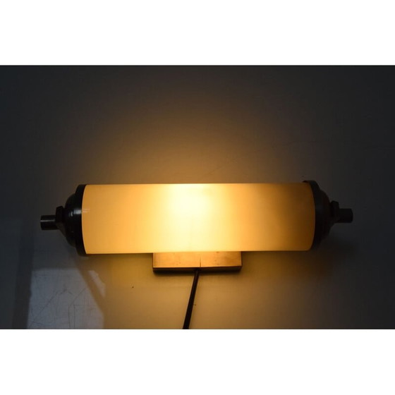 Image 1 of Lampe Vintage Art Déco en verre tubulaire, Tchécoslovaquie 1930