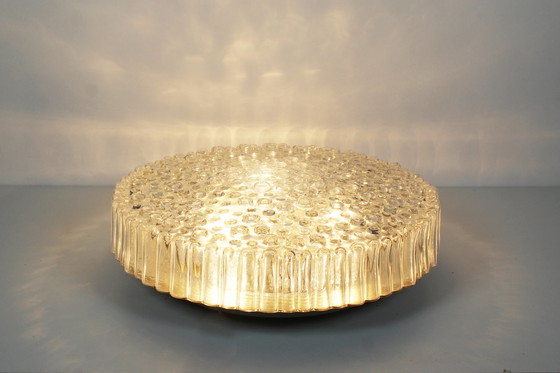 Image 1 of 1X Grand bâton vintage Lampe à bulles de verre Plafond ou mur