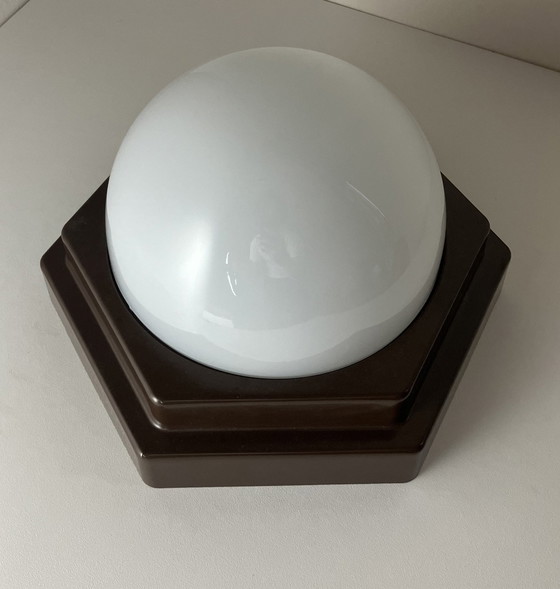 Image 1 of Ove - Lampe - Verre - Plafonnier de l'ère spatiale