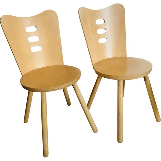 Paire de chaises vintage, 1990