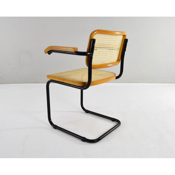 Image 1 of Chaise vintage modèle B64 en bois de hêtre par Marcel Breuer, Italie 1970