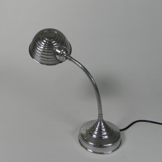 Image 1 of Lampe de bureau vintage en aluminium avec barre de flexion, années 1950