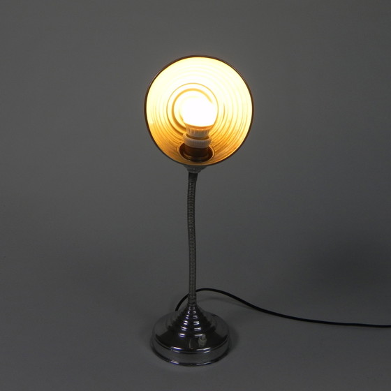 Image 1 of Lampe de bureau vintage en aluminium avec barre de flexion, années 1950