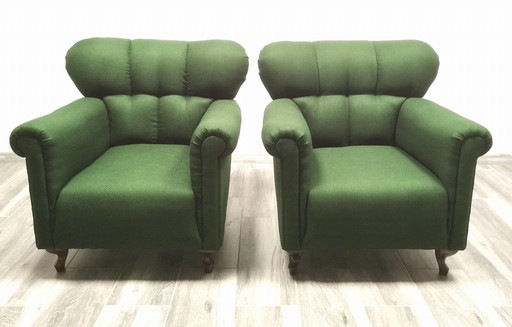 Paire de fauteuils rétro, Vintage, Tchécoslovaquie 60's