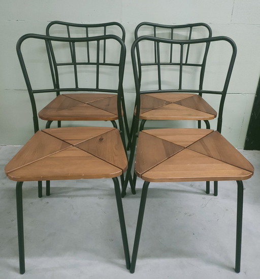 4X chaises de salle à manger vintage Ikea Agne