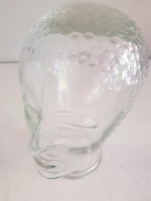 Tête de verre vintage, 1970S