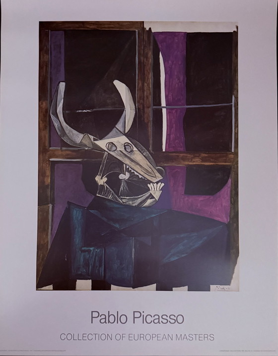 Image 1 of Pablo Picasso : "Nature Morte Au Crane De Boeuf". Signé dans la plaque.