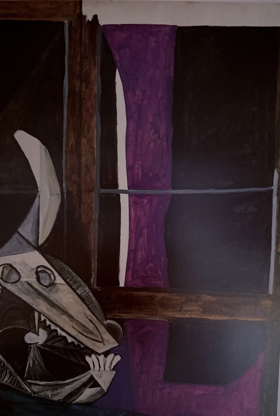 Image 1 of Pablo Picasso : "Nature Morte Au Crane De Boeuf". Signé dans la plaque.