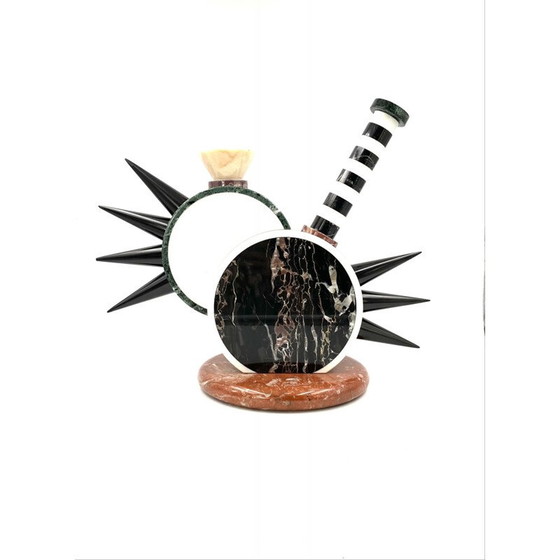 Image 1 of Vase sculpture vintage "Sholapur" par Michele de Lucchi pour Up & Up, Carrara Italie 1985