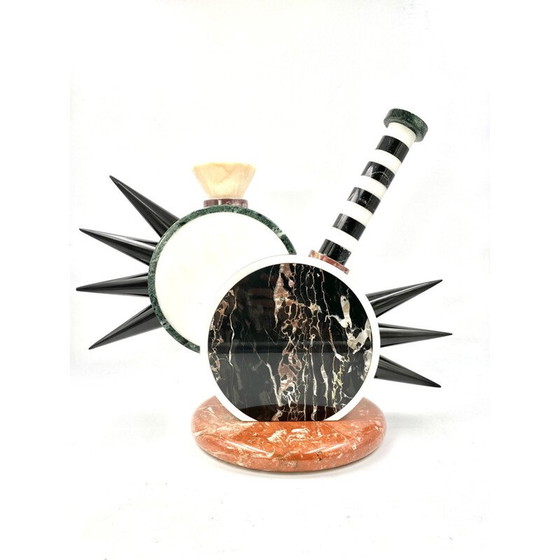 Image 1 of Vase sculpture vintage "Sholapur" par Michele de Lucchi pour Up & Up, Carrara Italie 1985