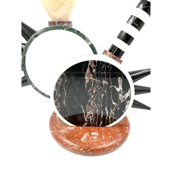 Image 1 of Vase sculpture vintage "Sholapur" par Michele de Lucchi pour Up & Up, Carrara Italie 1985