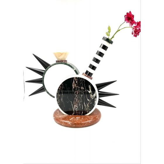 Image 1 of Vase sculpture vintage "Sholapur" par Michele de Lucchi pour Up & Up, Carrara Italie 1985