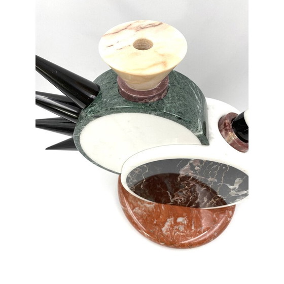Image 1 of Vase sculpture vintage "Sholapur" par Michele de Lucchi pour Up & Up, Carrara Italie 1985