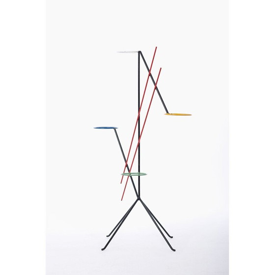 Image 1 of Porte-pot vintage en métal laqué, Tchécoslovaquie 1960