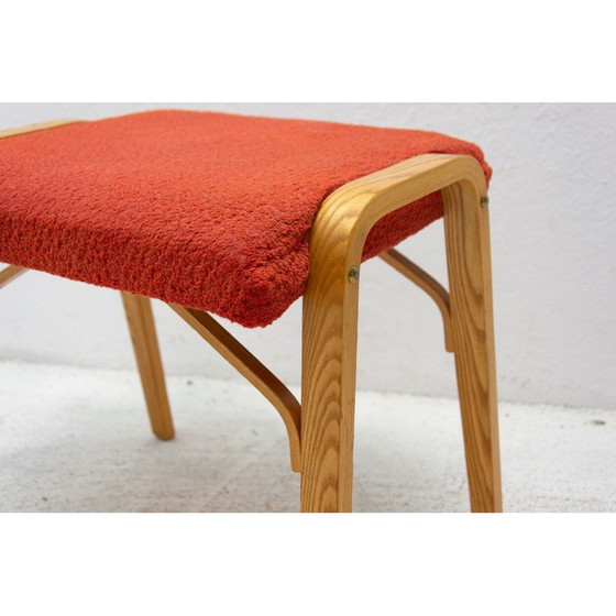Image 1 of Tabouret vintage en bois courbé par Dřevopodnik Holešov, 1970