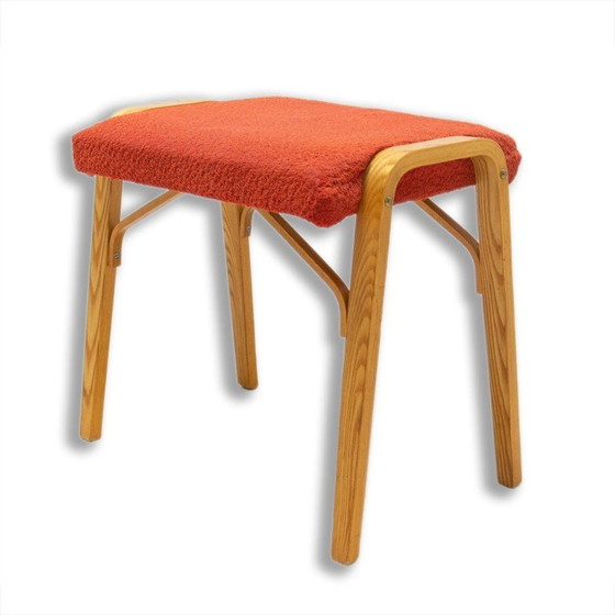 Image 1 of Tabouret vintage en bois courbé par Dřevopodnik Holešov, 1970