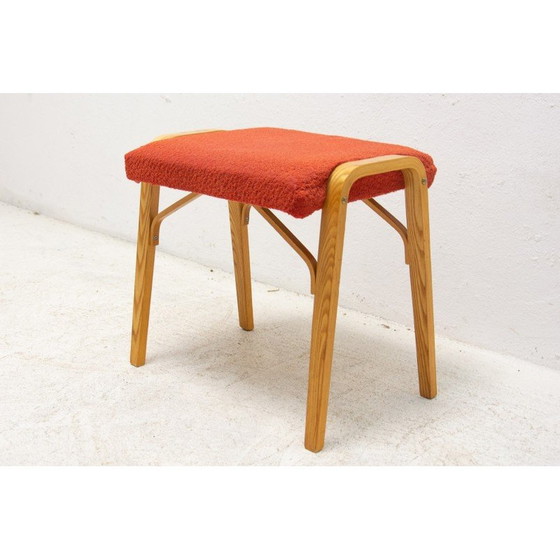 Image 1 of Tabouret vintage en bois courbé par Dřevopodnik Holešov, 1970