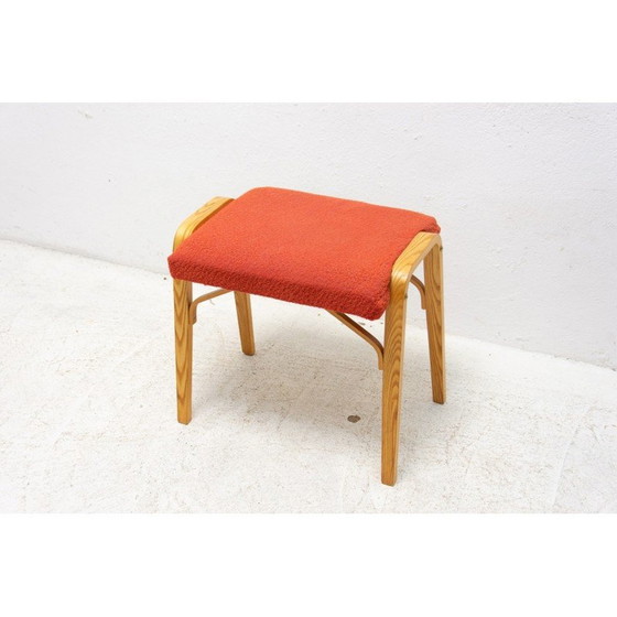 Image 1 of Tabouret vintage en bois courbé par Dřevopodnik Holešov, 1970
