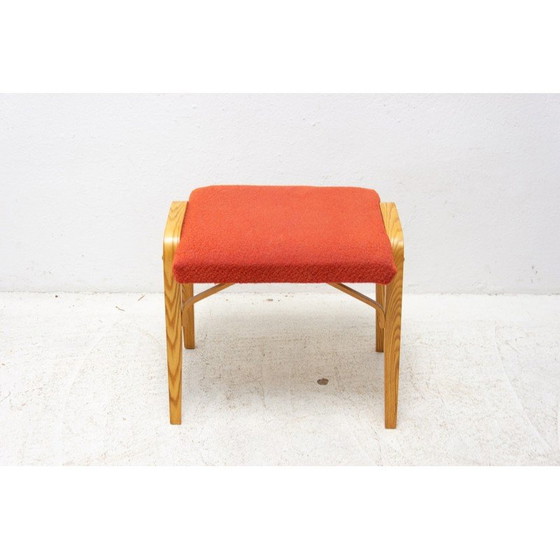 Image 1 of Tabouret vintage en bois courbé par Dřevopodnik Holešov, 1970