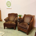 2x Fauteuils à l'imprimé léopard
