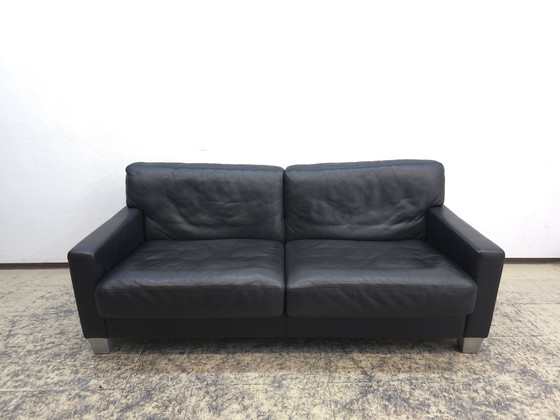 Image 1 of De Sede Ds 17 Canapé Noir Cuir Club Canapé design en cuir Canapé Desede