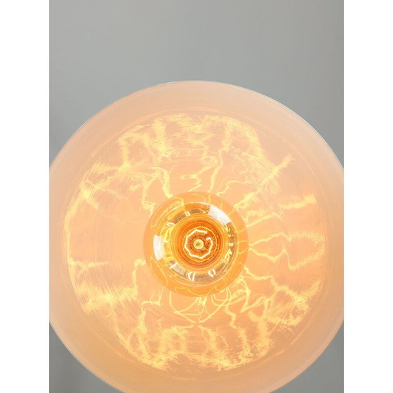 Image 1 of Lampe suspendue vintage en céramique et laiton, Italie