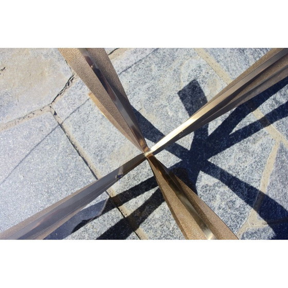 Image 1 of Table basse ovale vintage de Michel Mangematin, 1960