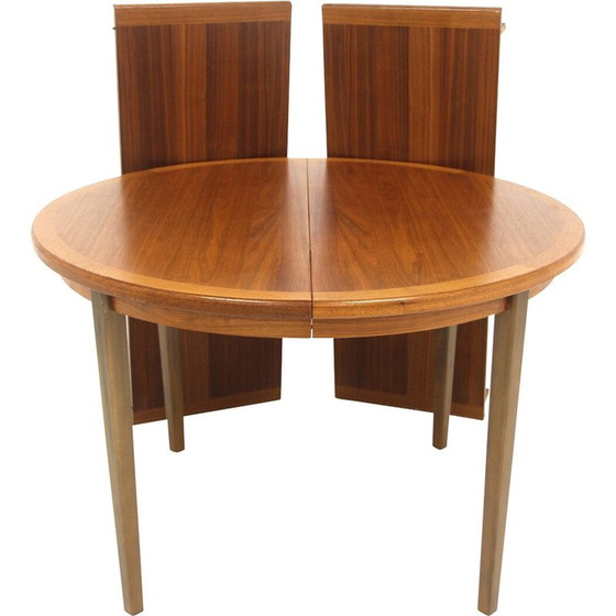 Image 1 of Table de salle à manger vintage en noyer, Suède 1960