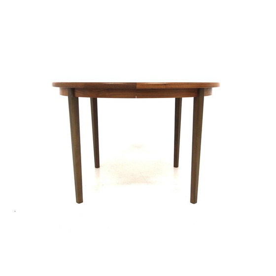 Image 1 of Table de salle à manger vintage en noyer, Suède 1960
