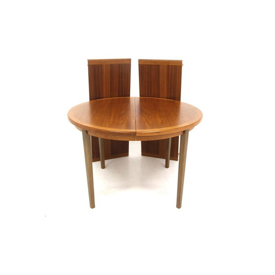 Image 1 of Table de salle à manger vintage en noyer, Suède 1960