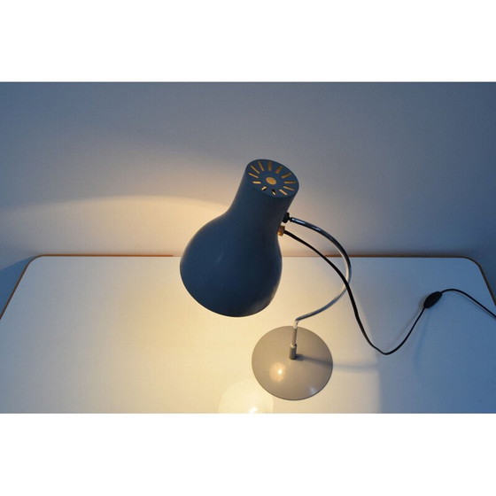 Image 1 of Lampe vintage en métal laqué et chrome par Josef Hurka pour Napako, Tchécoslovaquie 1970