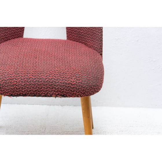 Image 1 of Paire de chaises vintage en tissu et hêtre par Antonín Šuman pour Tatra nábytok, Tchécoslovaquie 1960