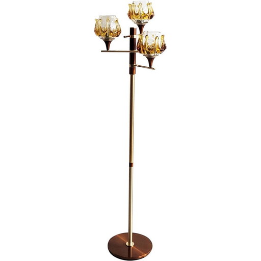 Lampadaire vintage Oberglass, 1970