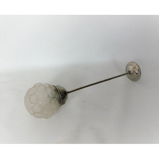 Image 1 of Pendentif vintage en métal, laiton et verre, 1930