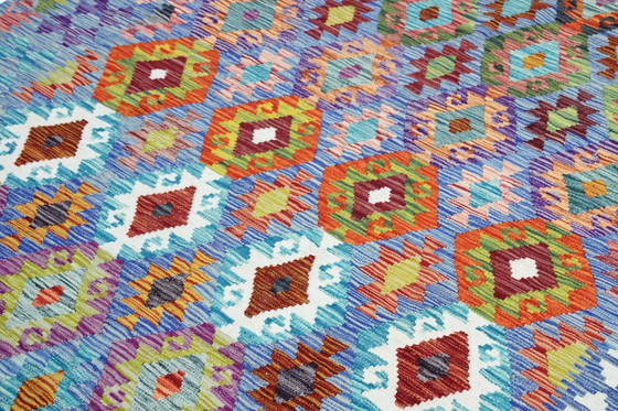 Image 1 of Original Old Style Kelim Afghan 241 X 175 Cm Top Condition