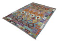 Original Old Style Kelim Afghan 241 X 175 Cm Top Condition