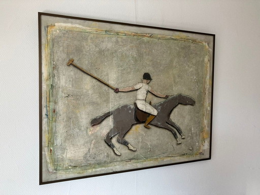 Cole Morgan Artwork - Polo player 1986