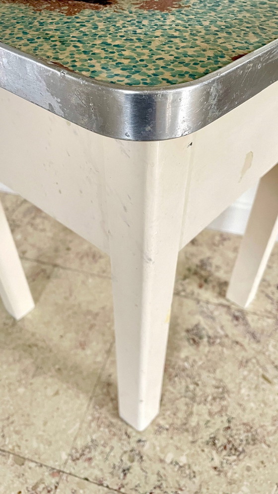 Image 1 of Tabouret Coffre Vintage En Bois